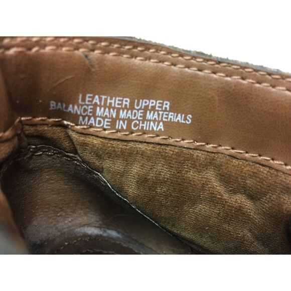 BOC Born Brown Leather Ankle heel Booties Buckle Women's size 38.5/7.5 - Picture 11 of 12